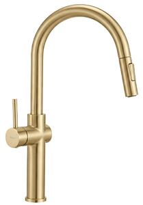 Kitchen faucet Fresh High Gold Brush