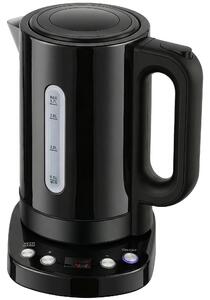 HOMCOM Electric Kettle, 1.7L, Fast Boil, 3kW Water Kettle with UK Strix Thermostat, Keep Warm Function, LCD Base, Black