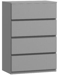 HOMCOM Chest of Drawers, 4-Drawer Storage Cabinets, Modern Dresser, Storage Drawer Unit for Bedroom