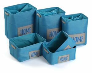 Basket set Versa Home 30 x 40 x 45 cm Blue