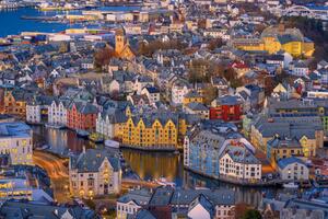 Photography High angle view of Ålesund, Norway, Sergio Formoso