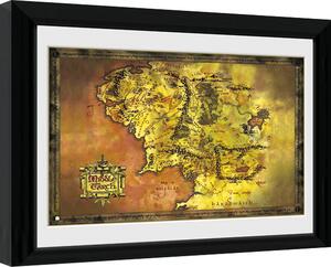 Framed poster The Lord of the Rings Middle-Earth