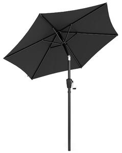 Outsunny 2m Garden Parasol Umbrella, Outdoor Table Parasol Umbrella with Crank Handle, Tilt Function, UV30+ Protection
