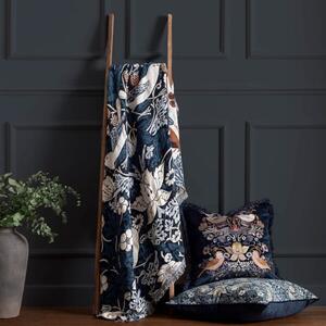 Morris & Co. Strawberry Thief Throw Blanket 130cm x 170cm