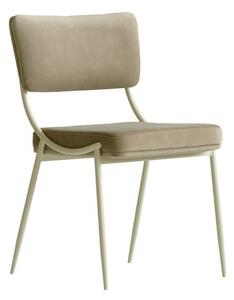Luna, Chair, Light Neutral - Andrew Martin Velvet