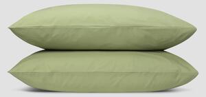 Pear Washed Cotton Percale Pillowcases (Pair) | Square | Piglet in Bed