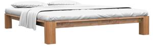 Bed Frame without Mattress Solid Oak Wood 160x200 cm