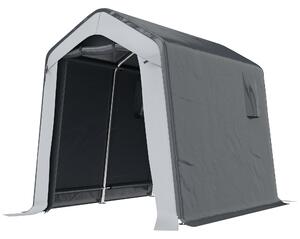 Outsunny 1.8 x 2.4m Garden Storage Shed Tent, Waterproof Portable Shed Shelter for Motorbike, Garden Tools, Bike Storage
