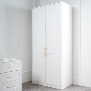 Austen Double Wardrobe, White White