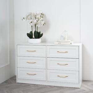 Austen 6 Drawer Chest, White White