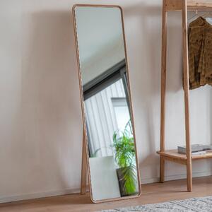 Kalia Cheval Rectangle Full Length Free Standing Mirror Natural