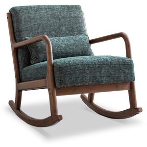 Khali Mid Century Padded Rocking Chair for Living Room | Roseland