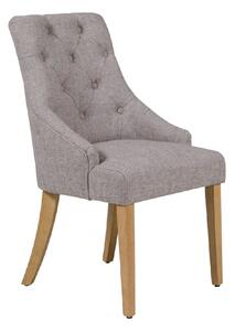 Reston Fabric Dining Chair With Oak Legs In Natural