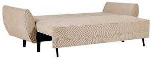 Scranton Fabric Sofa Bed With Black legs In Natural