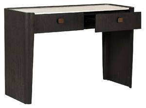 Rimouski Wooden Dressing Table With 2 Drawers In Ebony Brown