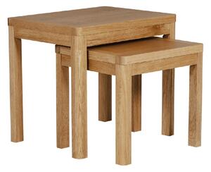 Reston Wooden Nest Of 2 Tables In Oak Natural