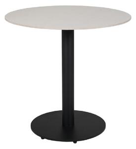 Quincy Ceramic Round Dining Table In Grey And Black