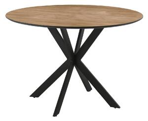 Santiago Wooden Round Dining Table In Oak