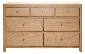 Reston Wooden Chest Of 7 Drawers In Oak Natural