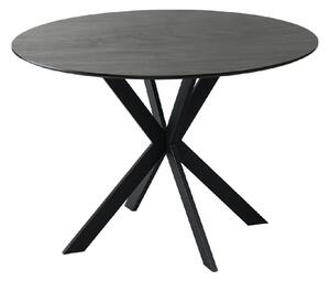 Santiago Wooden Round Dining Table In Smoke