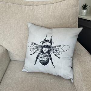 Daro Grey Bee Square Cushion Grey