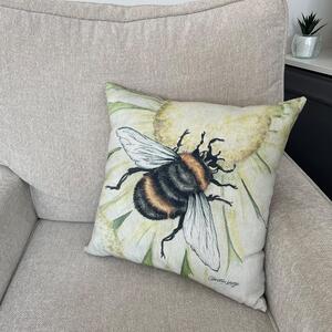 Christine Varley Bumble Bee Square Cushion MultiColoured