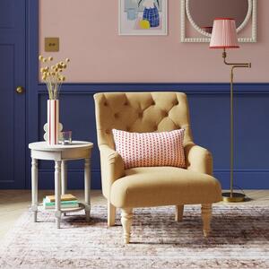 Return - Arianna Button Back Accent Chair, Honey