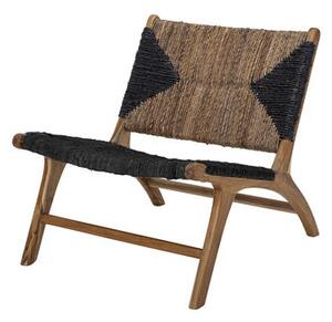 Grant Easy chair - / Banana cord & teak by Bloomingville Natural wood