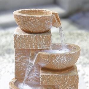 Stylish Fountain Sparkling Bowls Water Feature with LEDs