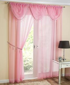 Crystal Voile Panel Pink