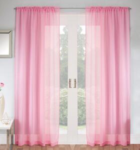 Jewel Ready Made Rod Pocket Voile Panel Pink