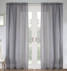 Jewel Ready Made Rod Pocket Voile Panel Grey