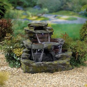 Stylish Fountain Garda Falls Water Feature with LEDs