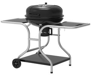 Outsunny Charcoal Grill Trolley Barbecue Grill W/ Wheels