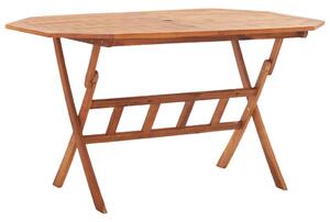 Folding Garden Table 135x85x75 cm Solid Acacia Wood