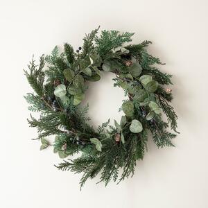 40cm Frosted Berry and Pinecone Christmas Wreath