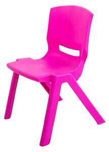 Kids Plastic Stacking Chair - Pink
