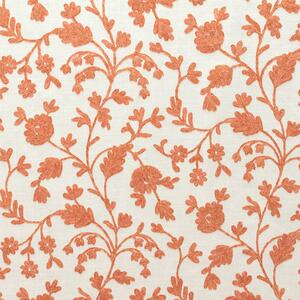 Fibre Naturelle Lucca Embroidered Fabric Sunset