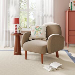 Bodie Flatweave Accent Chair Brown