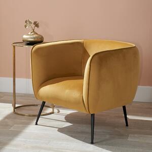 Lucca Velvet Chair Gold
