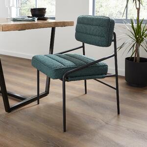 Bude Dining Chair, Boucle Green