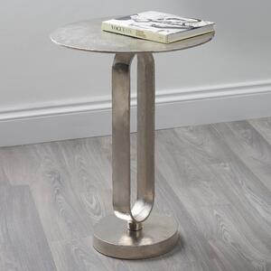 Zaneta Metal Side Table Silver