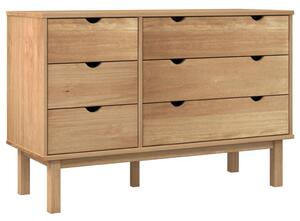 Drawer Cabinet OTTA 111x43x73.5cm Solid Wood Pine