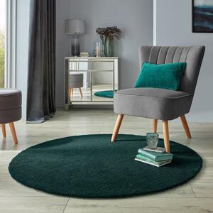 Isla Round Rug Green