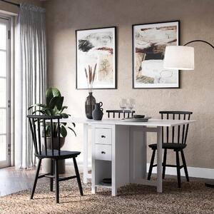 Lynton Extendable Dropleaf Dining Table White