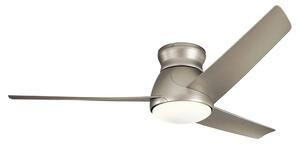 Kichler Eris Ceiling Fan with Light & Remote, 152cm Silver