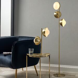 Estelle Brushed Brass Floor Lamp Gold