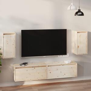 Wall Cabinets 2 pcs 30x30x60 cm Solid Wood Pine