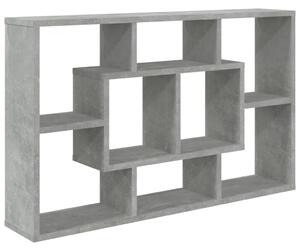 Wall Shelf Concrete Grey 85x16x52.5 cm Engineered Wood