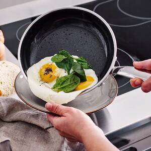 GreenPan Premiere 3ply Stainless Steel Ceramic Non-Stick 2 Piece Covered Frying Pan Set Silver